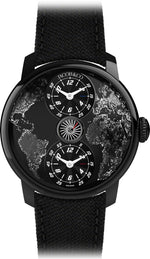 image, Jacob & Co. The World Is Yours Dual Time Zone Mad Paris Black Dlc Steel