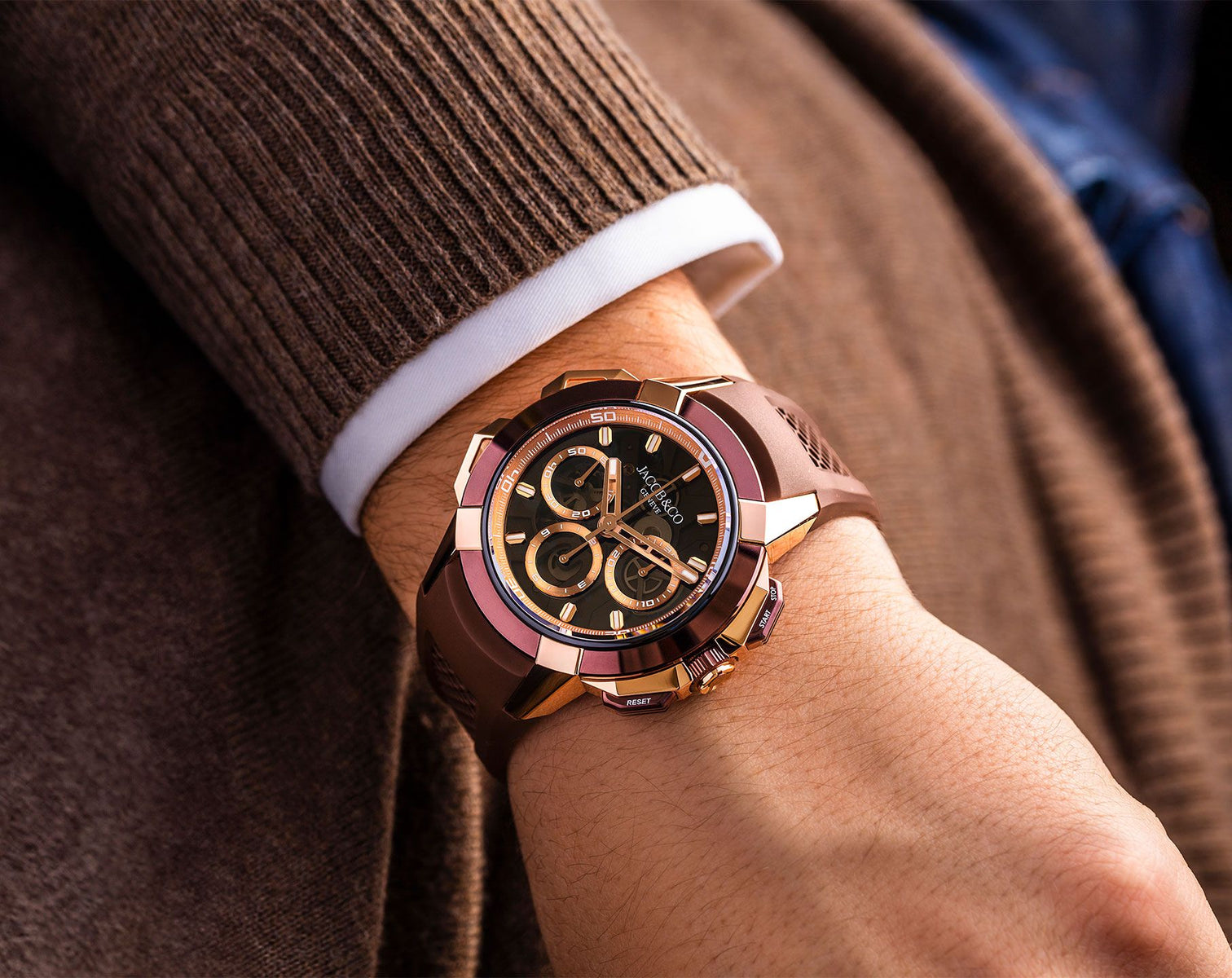Jacob & Co. Epic X Chrono 44mm Tri-Compax