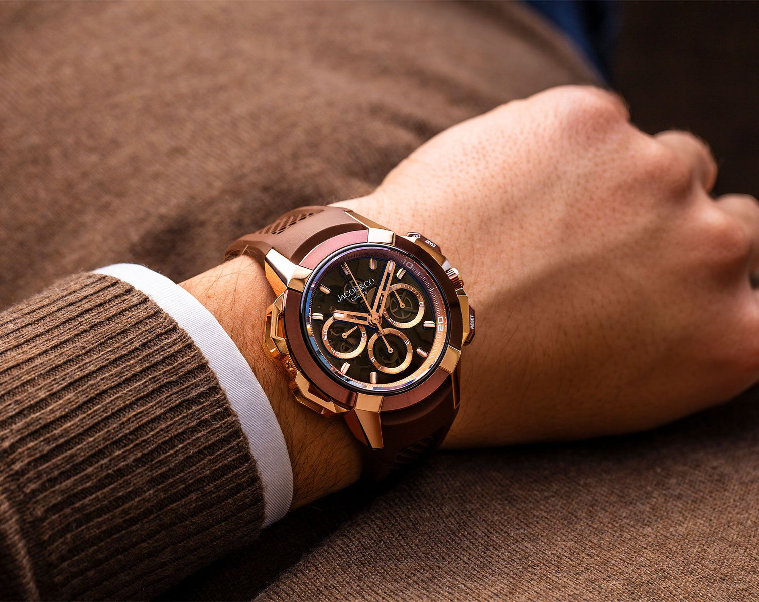 Jacob & Co. Epic X Chrono 44mm Tri-Compax
