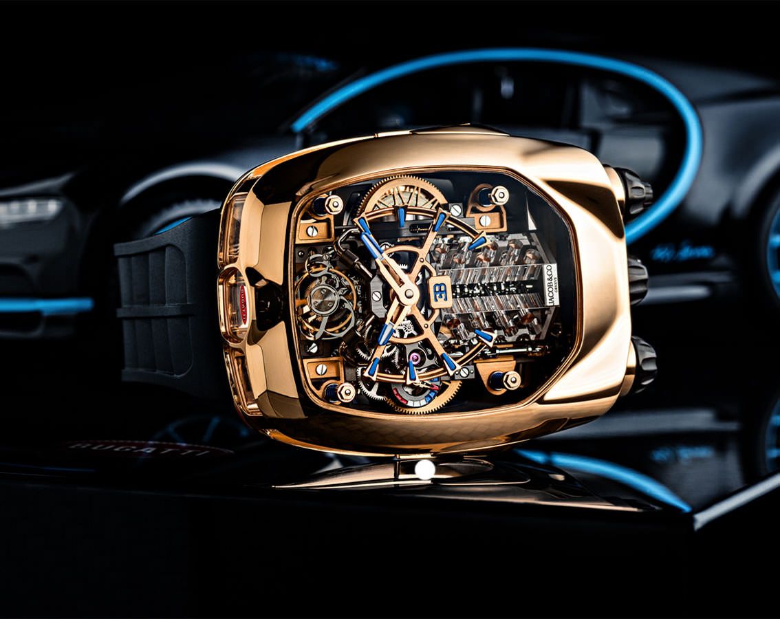 Jacob & Co. Bugatti Chiron Tourbillon Rose Gold