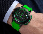 image, Jacob &amp; Co. Epic X Chrono 44 mm - Black Titanium - Green Inner Ring