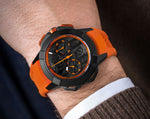 image, Jacob &amp; Co. Epic X Chrono 44 mm - Black Titanium - Orange Inner Ring