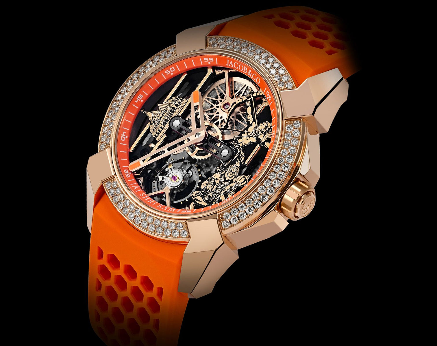Jacob & Co. Epic X Ram Janmabhoomi Rose Gold Edition