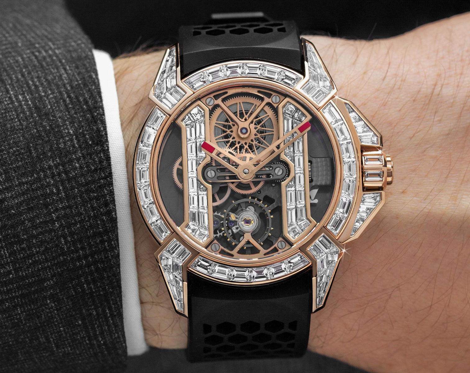 Jacob & Co. Epic X Baguette Rose gold