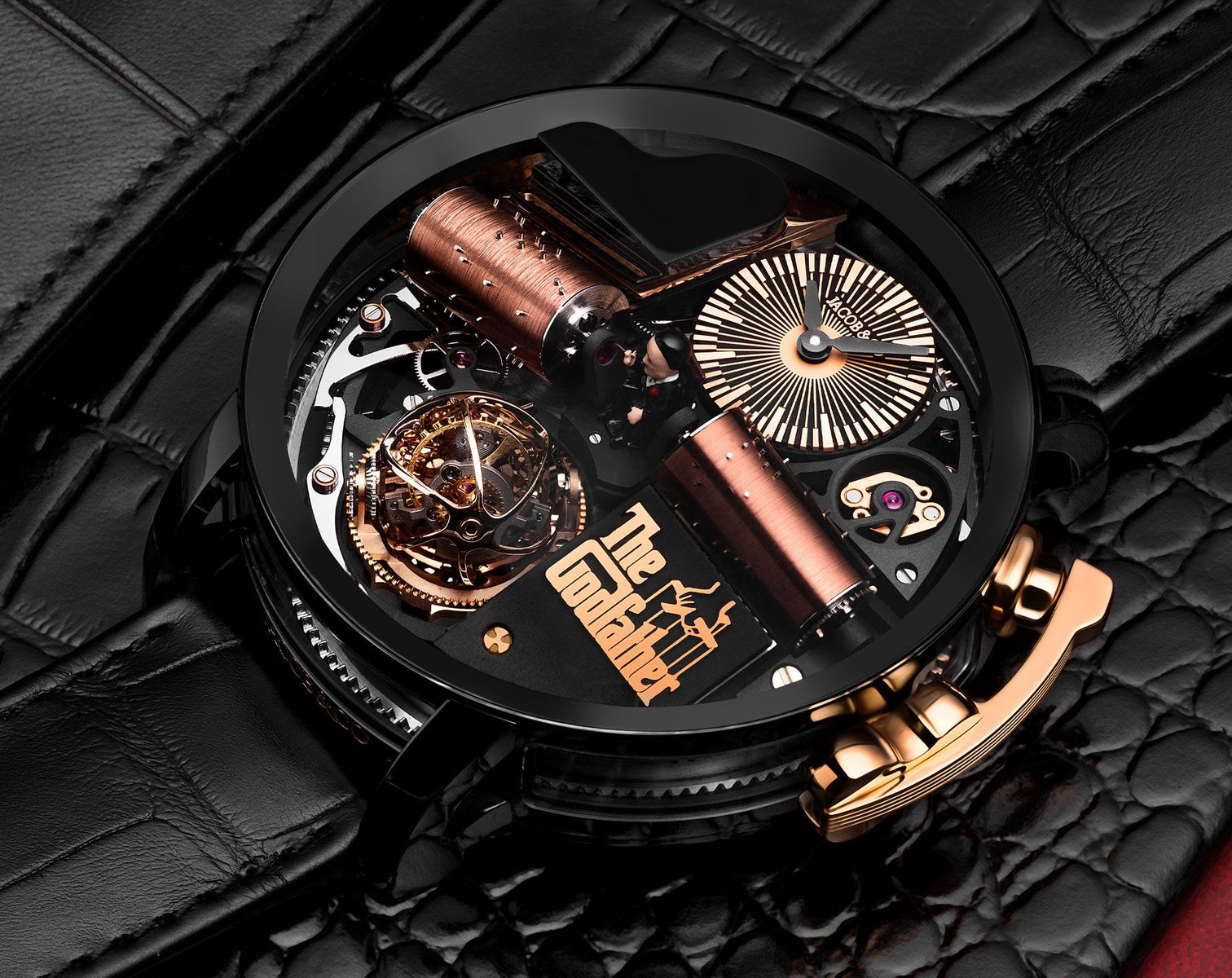 Jacob & Co. Opera Godfather Musical Watch Black DLC Grade 5 Titanium