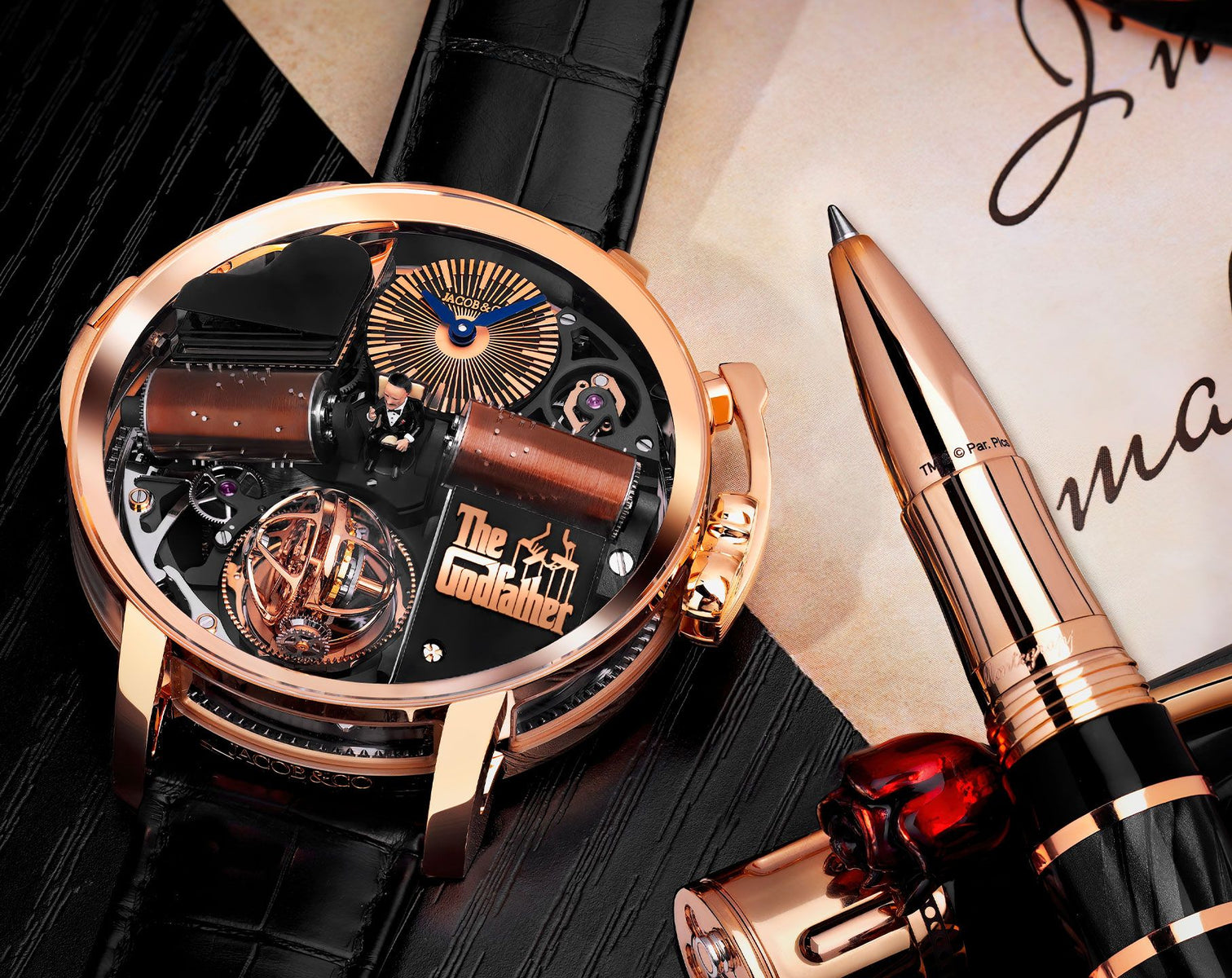 Jacob & Co. Opera Godfather Musical Watch Rose Gold