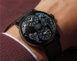 image, Jacob &amp; Co. The World Is Yours Dual Time Zone Mad Paris Black Dlc Steel