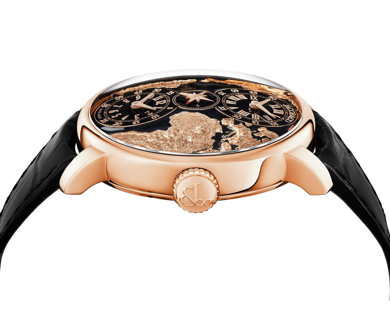 Jacob & Co. The World Is Yours Dual Time Zone Black